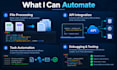 write python automation scripts for data processing and apis