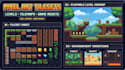 design 2d platformer game levels pixel art tilesets tilemaps and game world maps