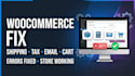 fix woocommerce shipping tax email notification and add to cart errors