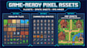 pixel art tileset 2d top down tile map rpg game background assets sprites sheet