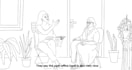 2d line art animation, 2d traditional frame by frame animation, hand drawn video