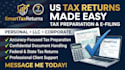 prepare e file US personal, llc, and corporate tax returns