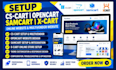 setup cs cart opencart samcart x cart online website multivendor website