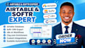 setup airtable database, crm automation, n8n ai, clay com, softr expert