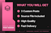 do 3 modern social media post designs