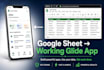 glide google sheets app convert spreadsheet to mobile web app real time no code