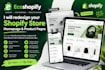 redesign your shopify store homepage and product pages