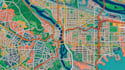 do urban location map city map street map neighborhood map vector illustration