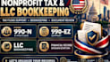 help with form 990n 990ez and llc bookkeeping