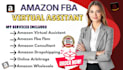 be your expert amazon fba virtual assistant amazon