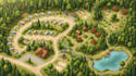 create campground maps, rv park maps, campsite layouts and site plan