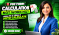 fix PDF form calculation not working and make it auto calculate