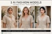 create realistic ai fashion model for  abaya,clothing brand
