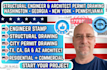 structural engineering architect city permit drawing wa ny ga pa engineer stamp