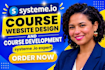 build systeme io course website, fix systeme io landing page, systeme io expert