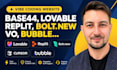 build base44 ai website vibe coding with lovable replit, base44 website