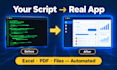 build a desktop app in c sharp, c plus plus and python