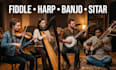 record fiddle, harp, banjo, sitar, for your folktales