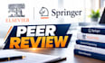 provide springer or elsevier peer review invitations and certificates for eb1