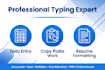 do fast and accurate typing, data entry and copy typing work