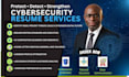 write and rewrite cybersecurity resumes for soc analysts, security engineers CV