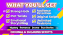 Write engaging storytelling scripts for youtube channels by Content ...