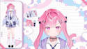 design and rig live2d vtuber model, 2d vtuber rigging, live2d anime style