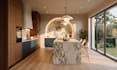 design kitchen interior in 3d and render