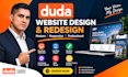 build and design a website using the duda website builder professionally