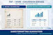 convert scanned PDF to editable word document