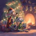 create holiday christmas winter illustration