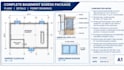 draft basement egress window plans, window well details and permit drawings