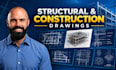 draft structural and construction drawings in autocad