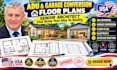 draw architectural garage conversion layouts and adu floor plans ca
