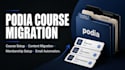 setup podia online course migrate podia course content and membership site