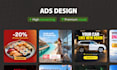 design static instagram and facebook ad creatives