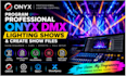 program professional onyx dmx lighting shows and create show files show sequence