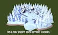 design christmas low poly 3d environment model 3d low poly game asset 3d scene