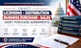 draft licensing distribution, business purchase sales, asset purchase agreements