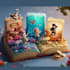 do cartoon book cover, book cover design
