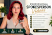 be female spokesperson video