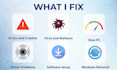 fix windows errors, remove virus and speed up your slow PC remotely