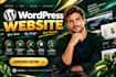 build wordpress website, wordpress landing page, wordpress woocommerce expert