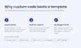 code a custom, fast and responsive website from scratch