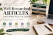 write well researched articles with credible sources and citations
