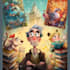 design a cartoon book cover art