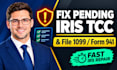 fix pending irs iris tcc application and file 1099 nec or form 941 payroll