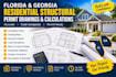 florida georgia residential structural permit drawings and calculations