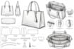 digital bag sewing patterns, leather bag, backpack tech pack, paper bag design