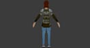 make 3d animation character in retro game asset, lowpoly model, ps2 style, ue5